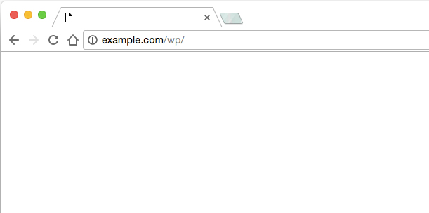 WordPress ホワイトページ